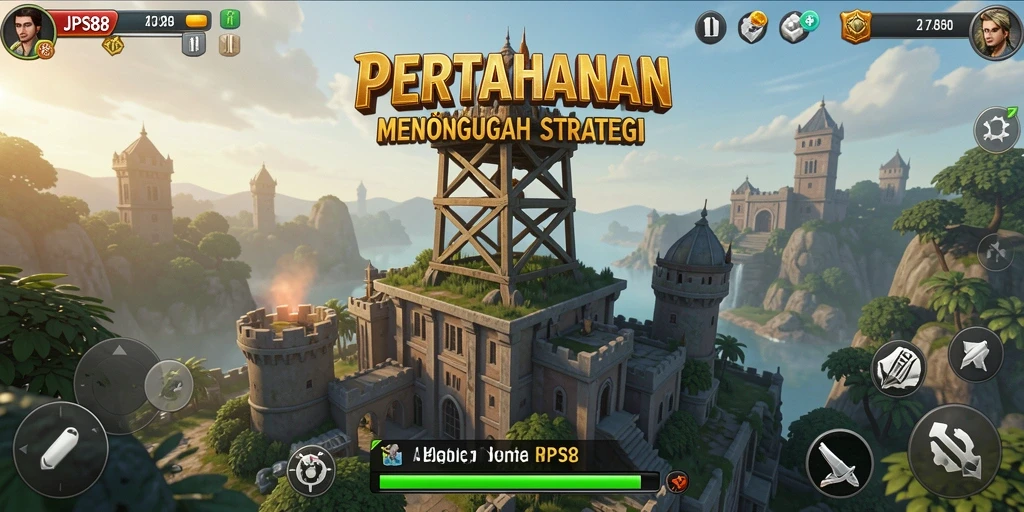 Screenshot JPS88 menampilkan aksi seru dalam permainan Tower Defense.