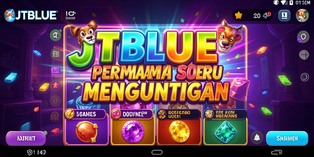 Screenshot menunjukkan gameplay seru JTBLUE yang mengasyikkan.
