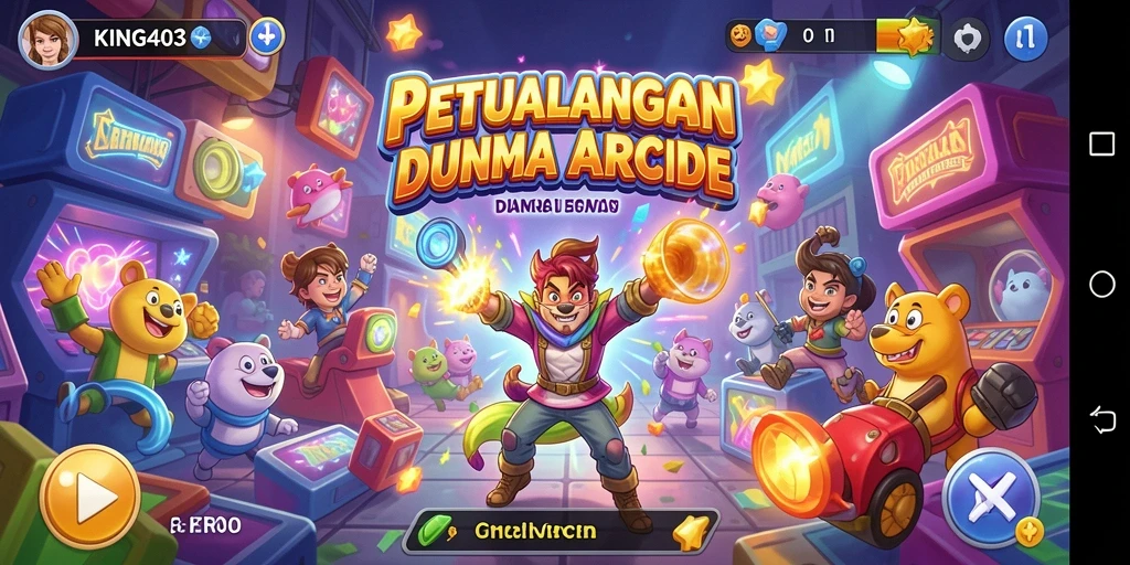 Tampilan gameplay menarik dari KING403 dengan tantangan seru.