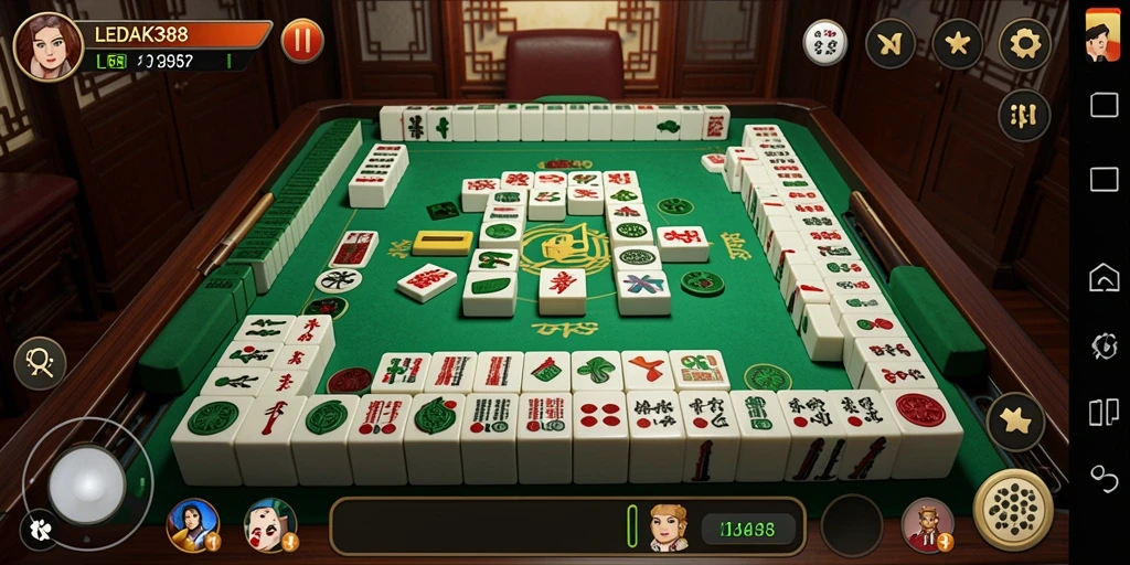 Screenshot utama menampilkan gameplay Mahjong yang seru dan menantang.