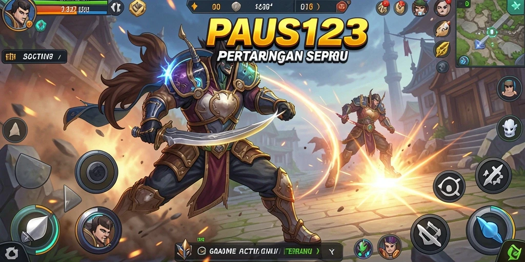 Tampilan aksi seru dalam PAUS123 dengan pertarungan mendebarkan.