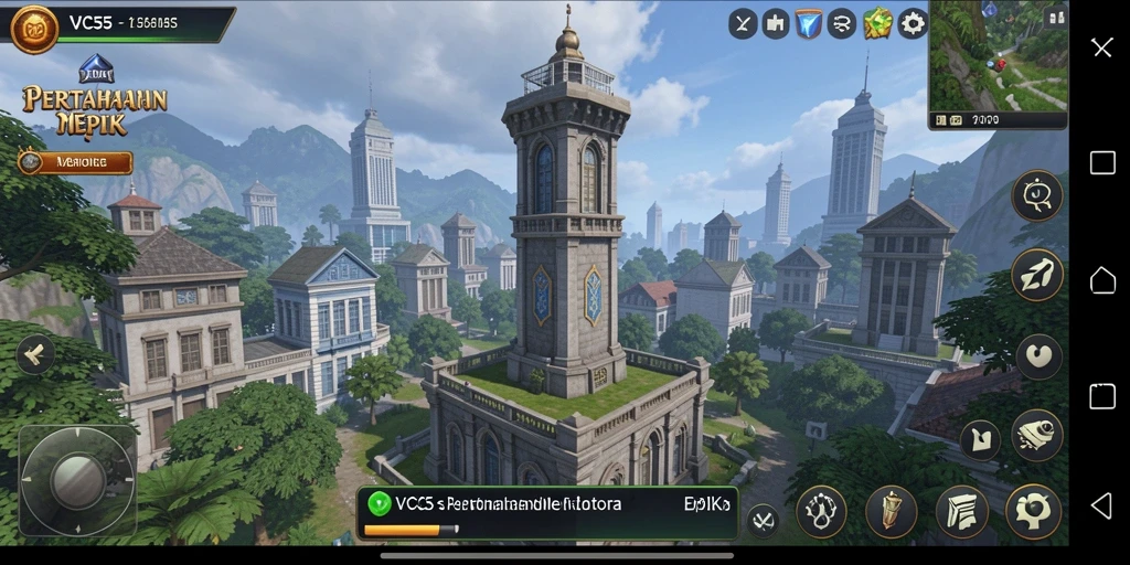 Gameplay VC55 menampilkan strategi menara pertahanan yang mendebarkan.